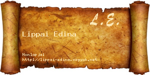 Lippai Edina névjegykártya