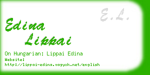 edina lippai business card